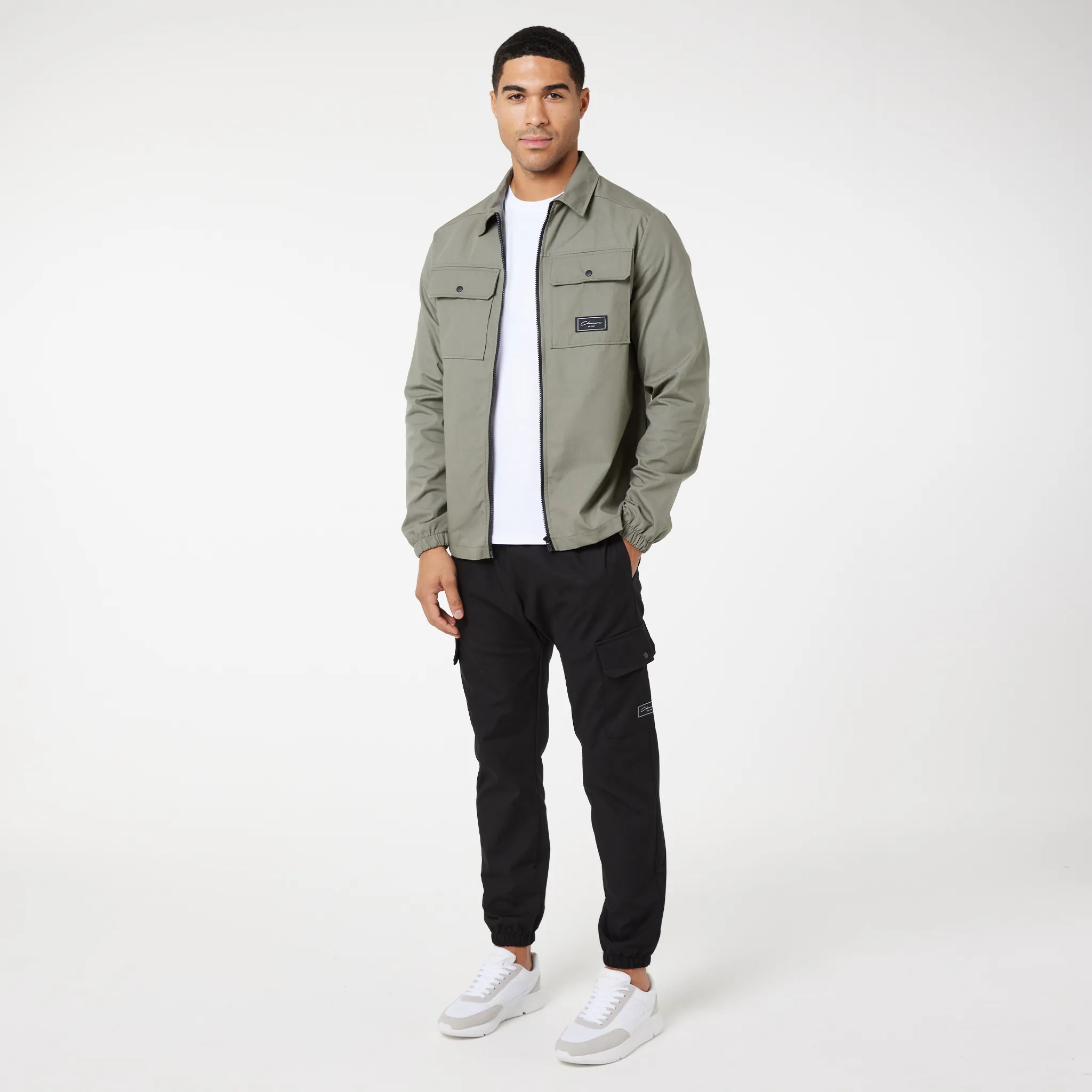 2-Pack Utility Overshirts | Greige / Olive