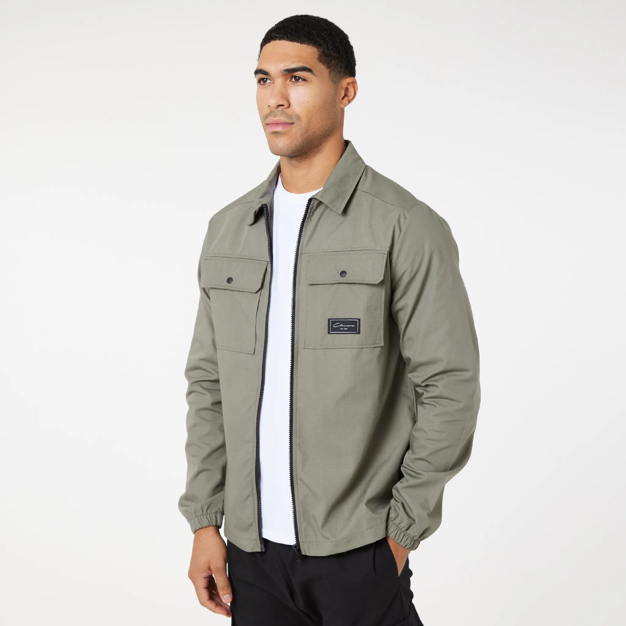 2-Pack Utility Overshirts | Greige / Olive