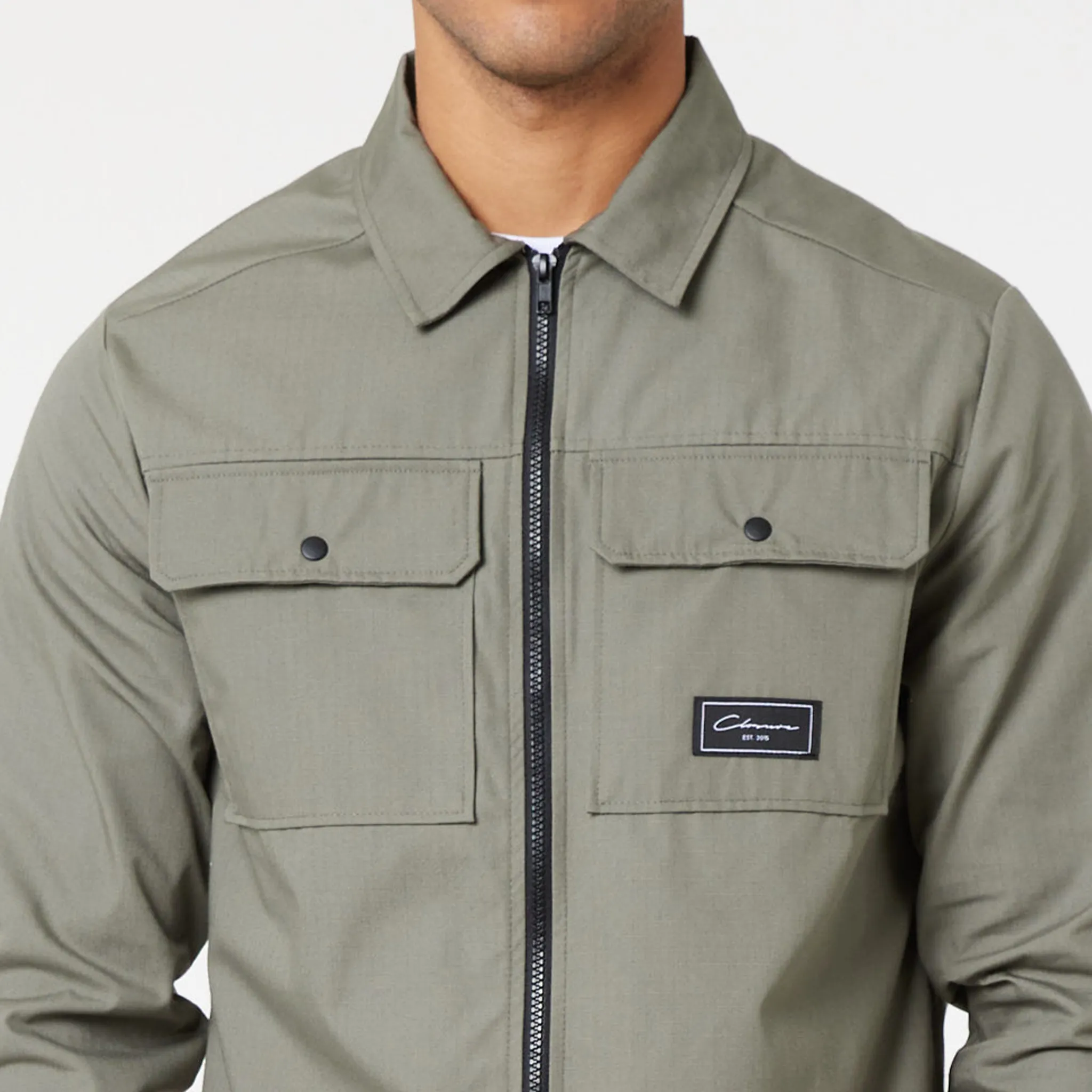 2-Pack Utility Overshirts | Greige / Olive