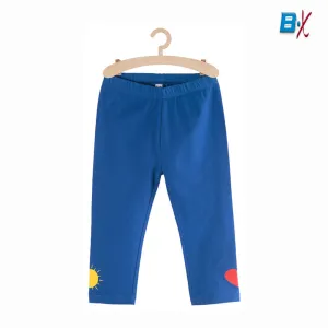 5.10.15 Sun & Heart Print Royal Blue Capri Legging 11409
