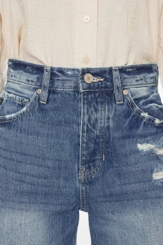 90's Ripped Flare Jeans