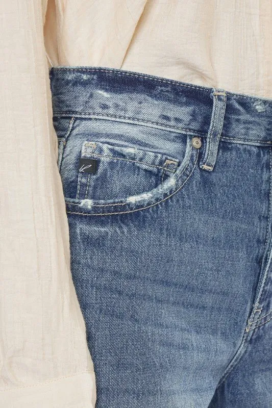 90's Ripped Flare Jeans