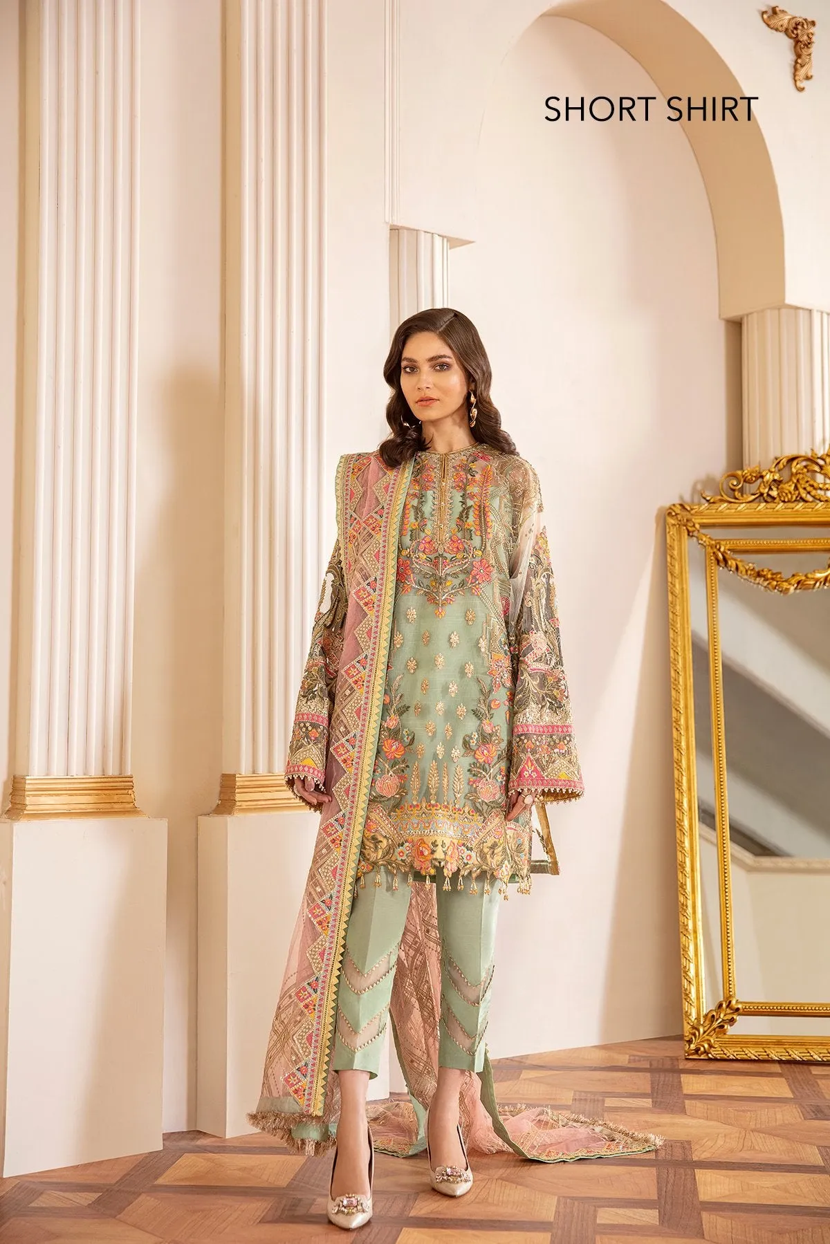 Baroque Chantelle Embroidered Chiffon Collection Vol-7 – 01 - Capri Sea