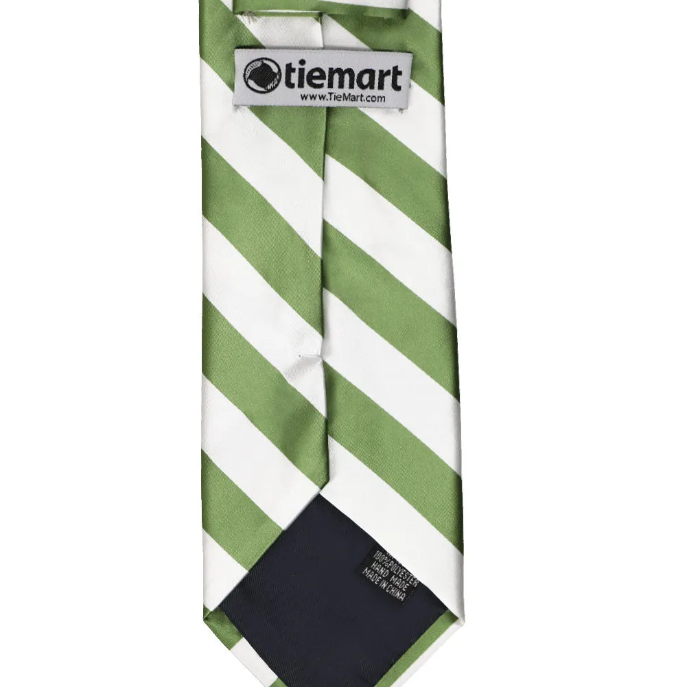 Bridal Clover and White Striped Tie