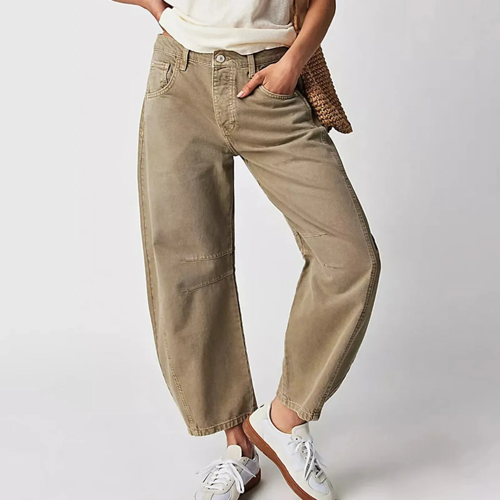 CROPPED LOOSE-FIT JEANS