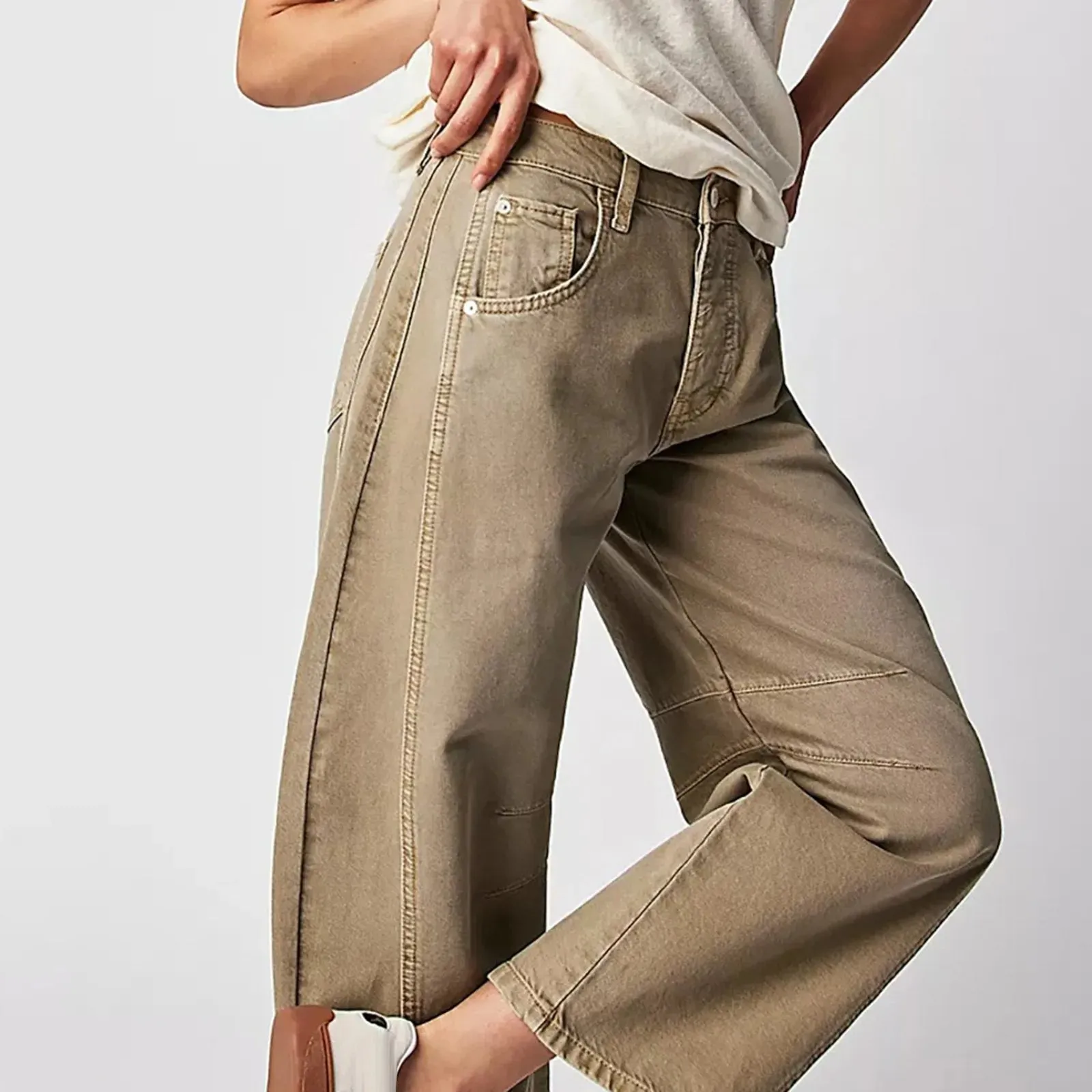CROPPED LOOSE-FIT JEANS