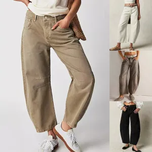 CROPPED LOOSE-FIT JEANS