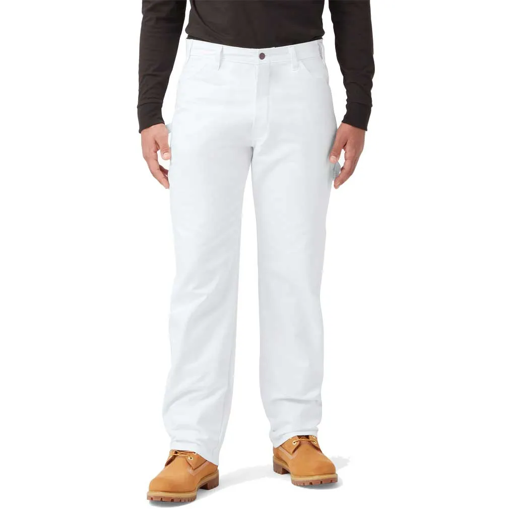 Dickies Relaxed Fit Drill Paint Pant - White