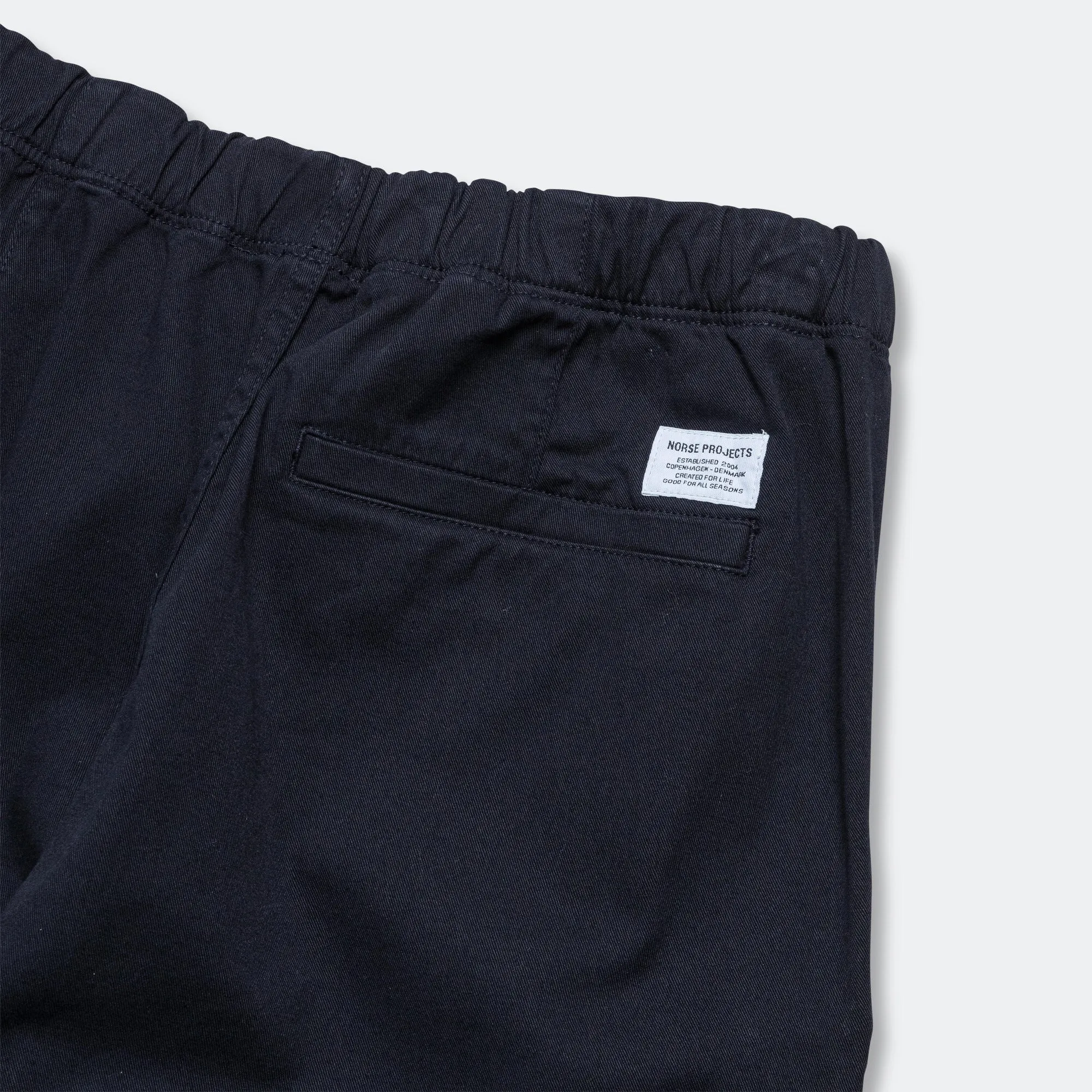 Ezra Relaxed Organic Stretch Twill Trouser - Dark Navy