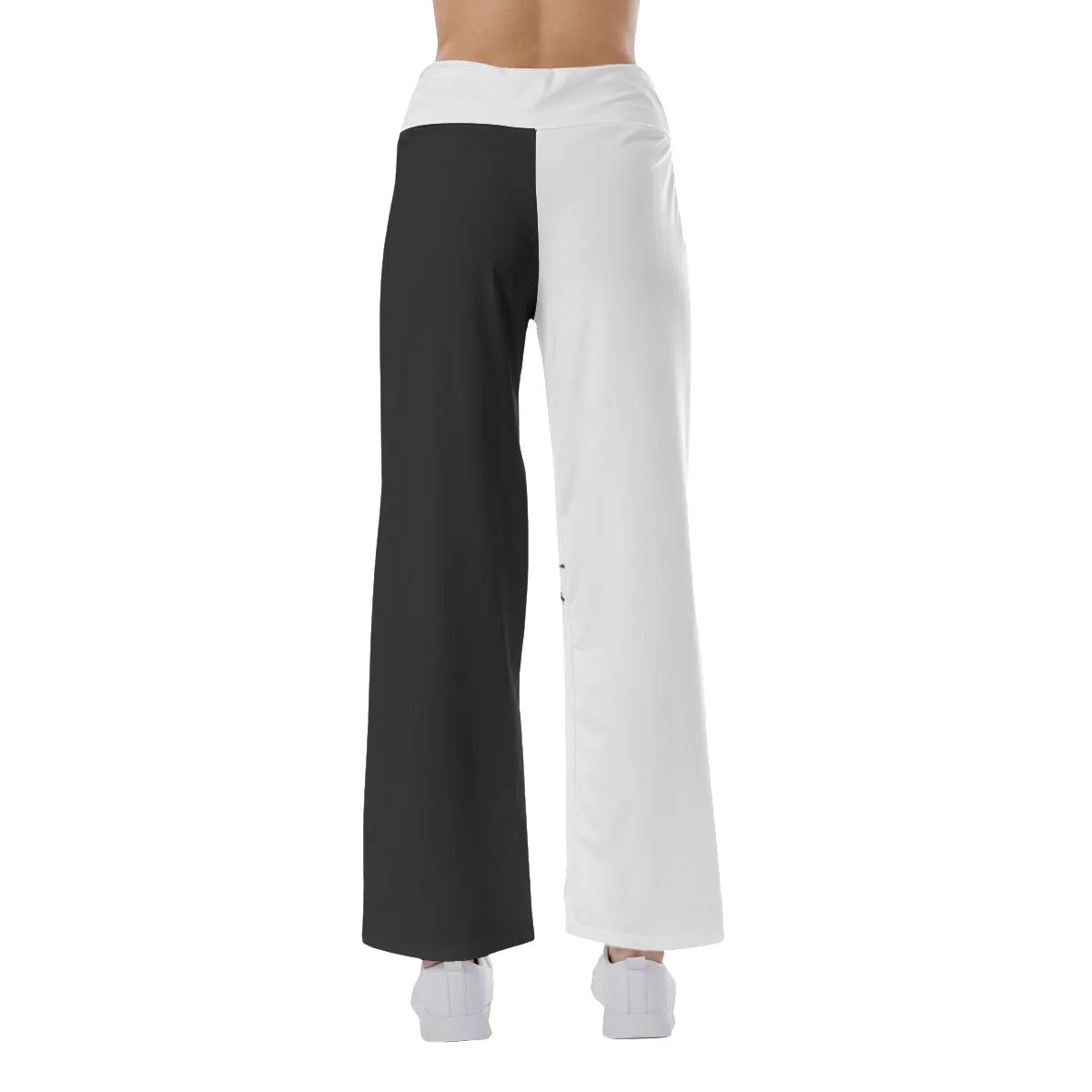 Halloween Scary Face Women's High-waisted Wide Leg Pants