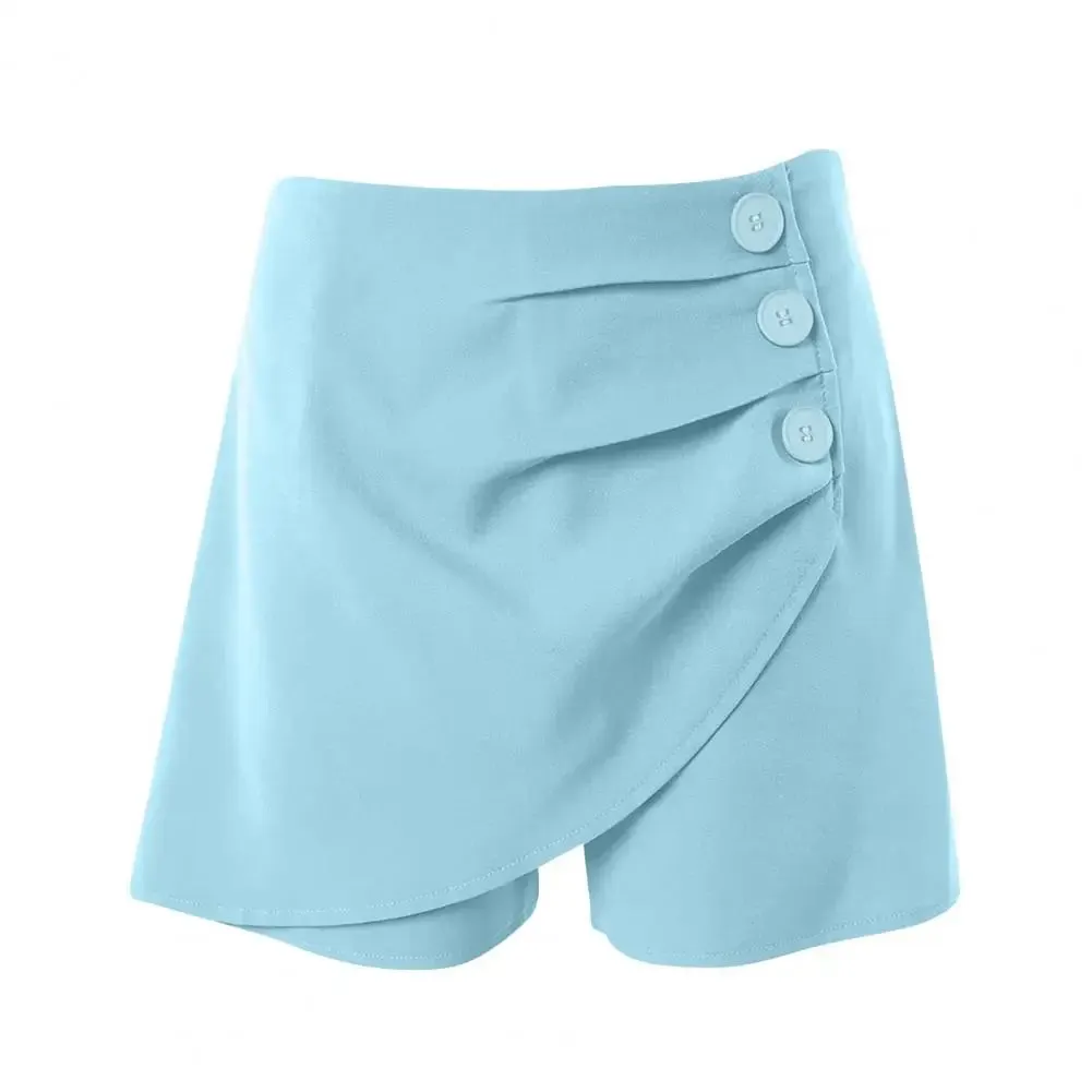High Waist Asymmetric Summer Shorts