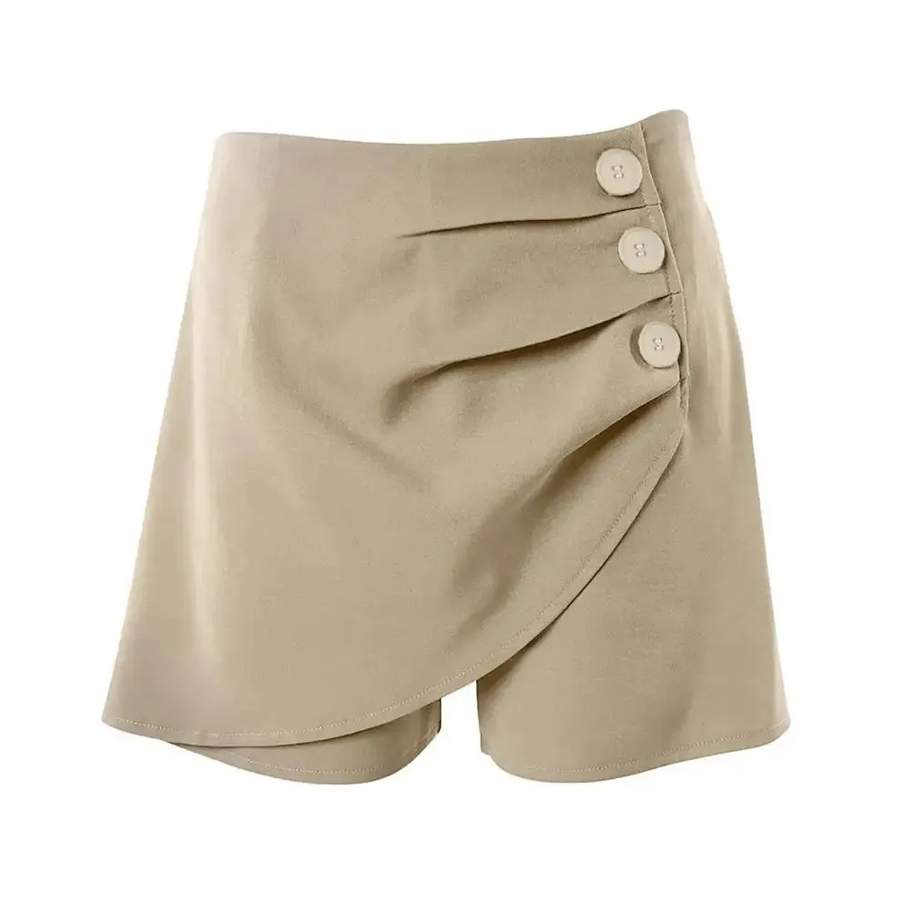 High Waist Asymmetric Summer Shorts