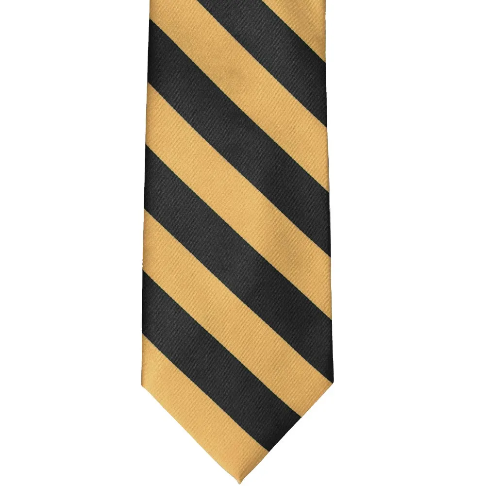 Honey Gold and Black Striped Tie