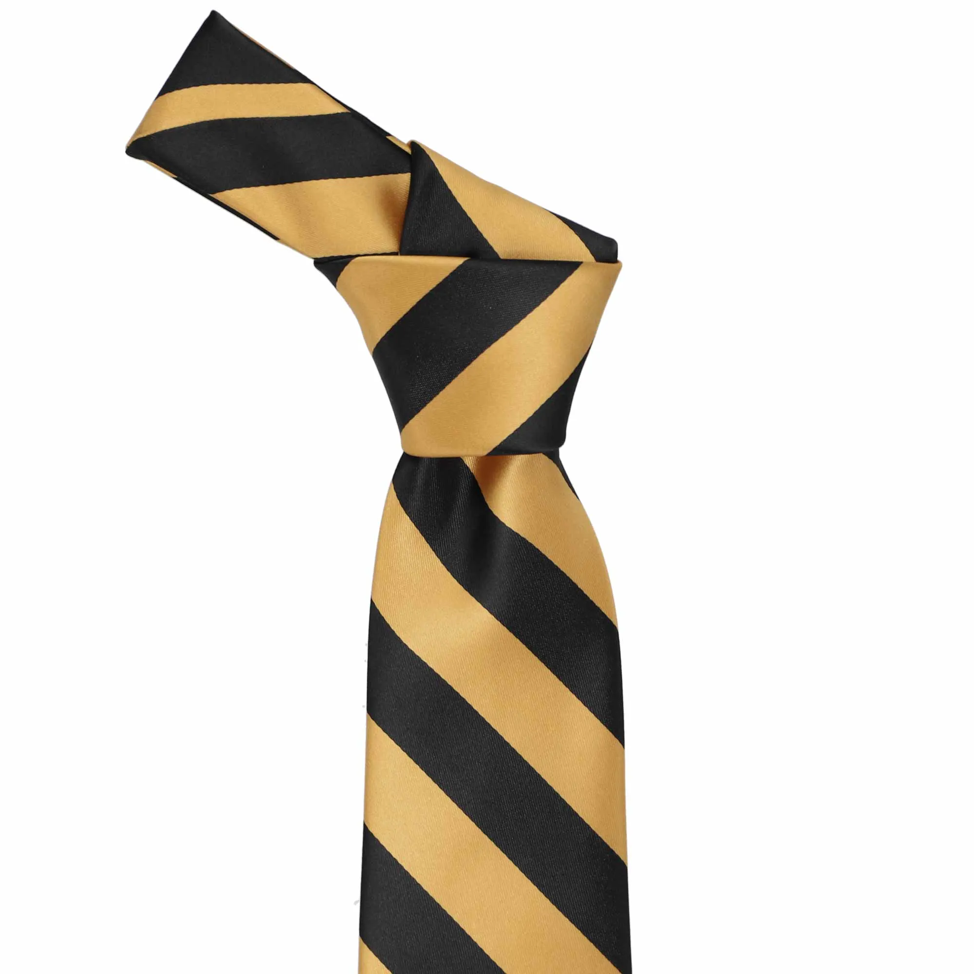 Honey Gold and Black Striped Tie