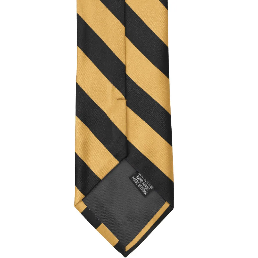 Honey Gold and Black Striped Tie