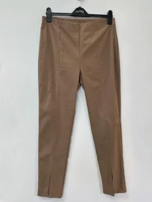 Joseph Ribkoff T Dark Tan Split Hem Capri Trousers 222135 3852