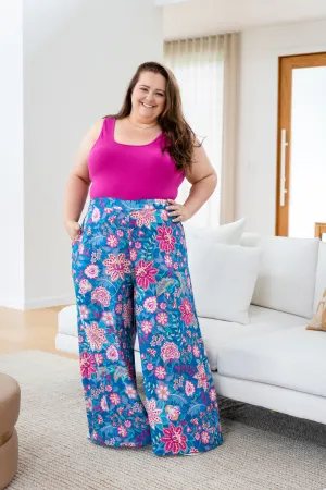 Larsa Pants in Paisley Floral