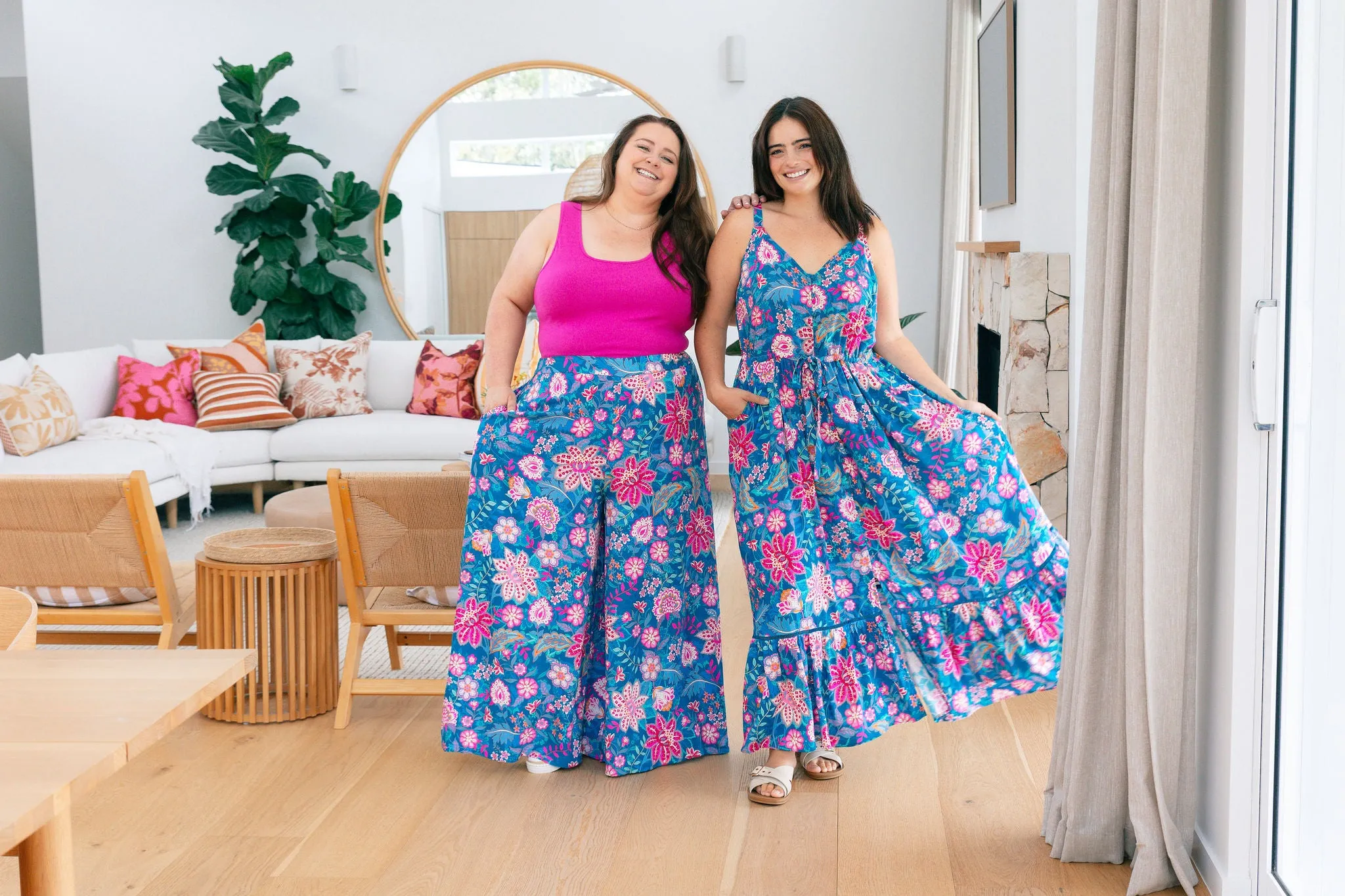 Larsa Pants in Paisley Floral