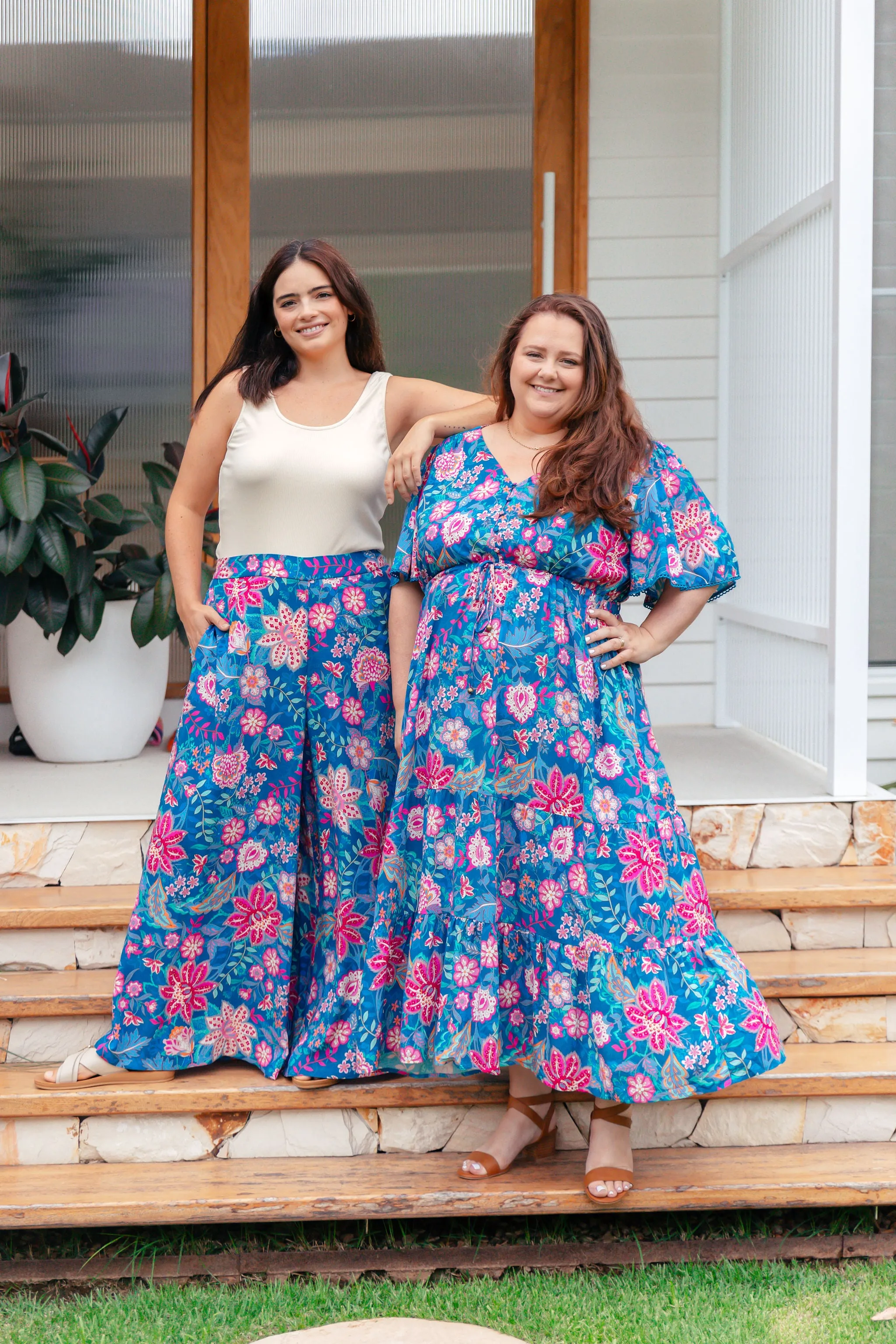 Larsa Pants in Paisley Floral