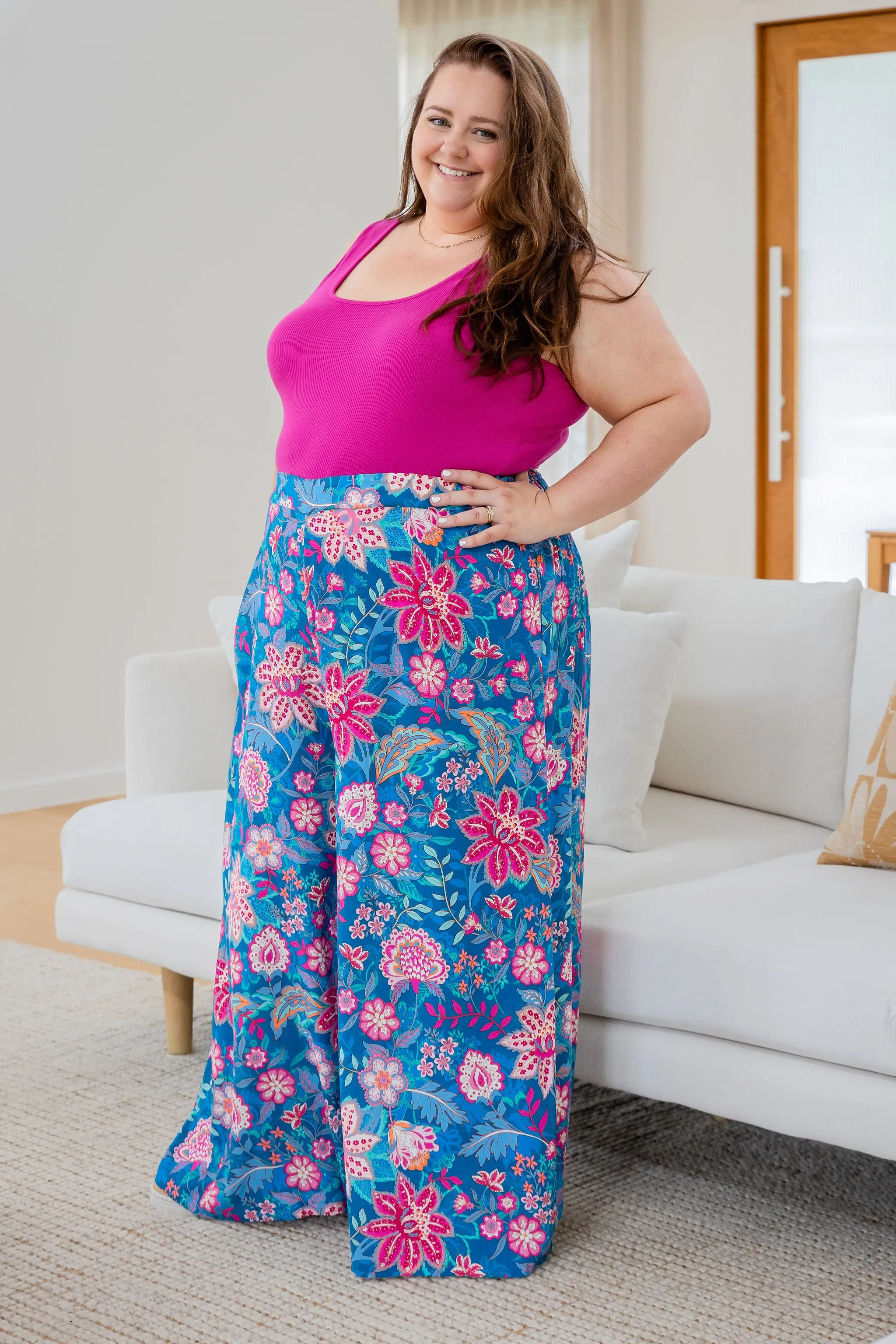 Larsa Pants in Paisley Floral