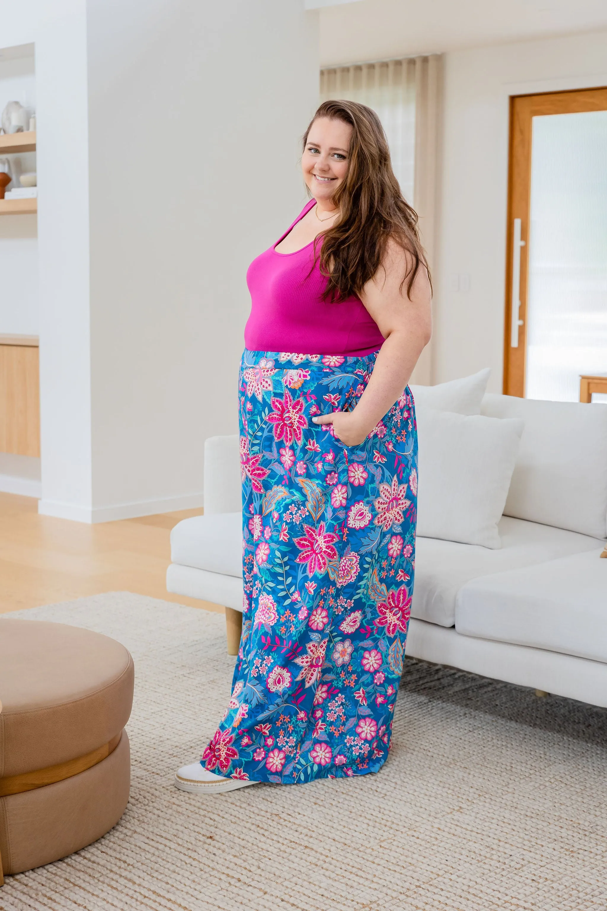 Larsa Pants in Paisley Floral