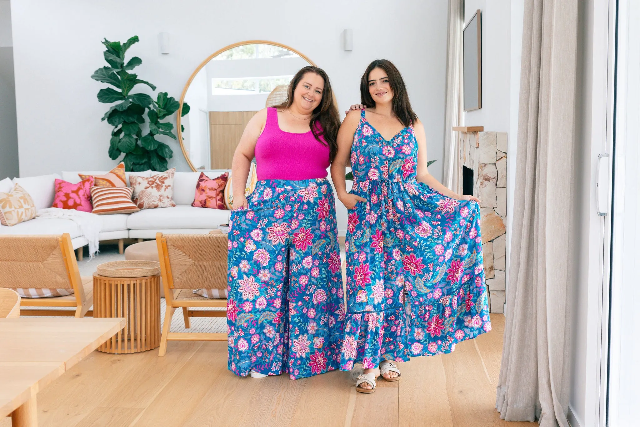 Larsa Pants in Paisley Floral