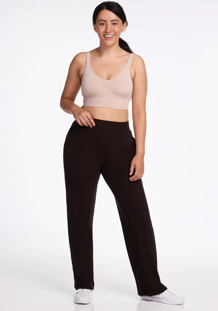 Luca Ribbed Pants • Final Sale Deals! - French Roast