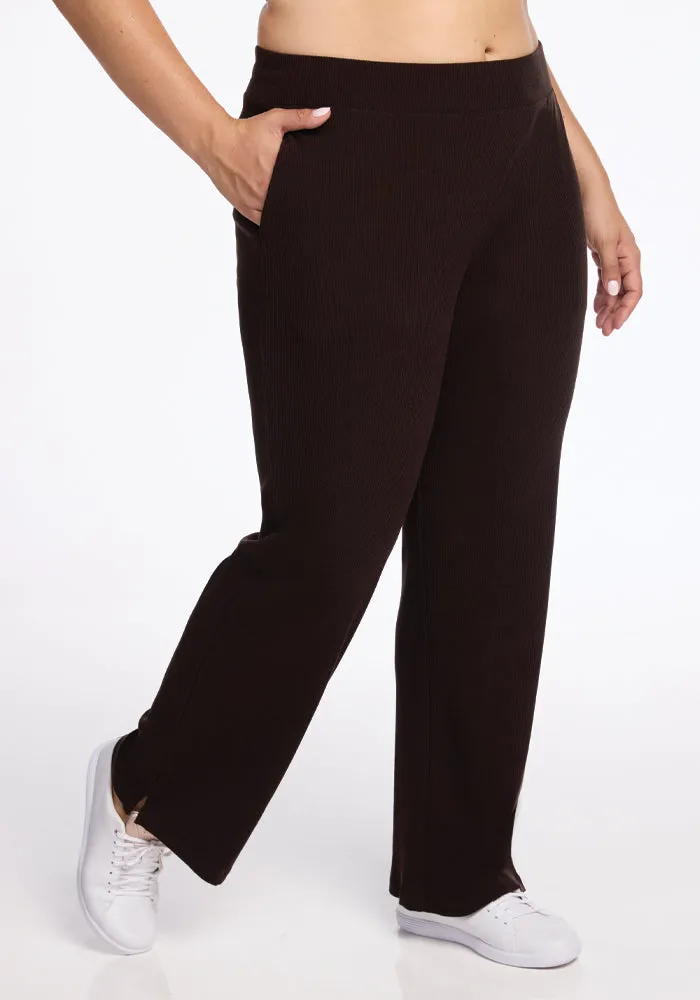 Luca Ribbed Pants • Final Sale Deals! - French Roast