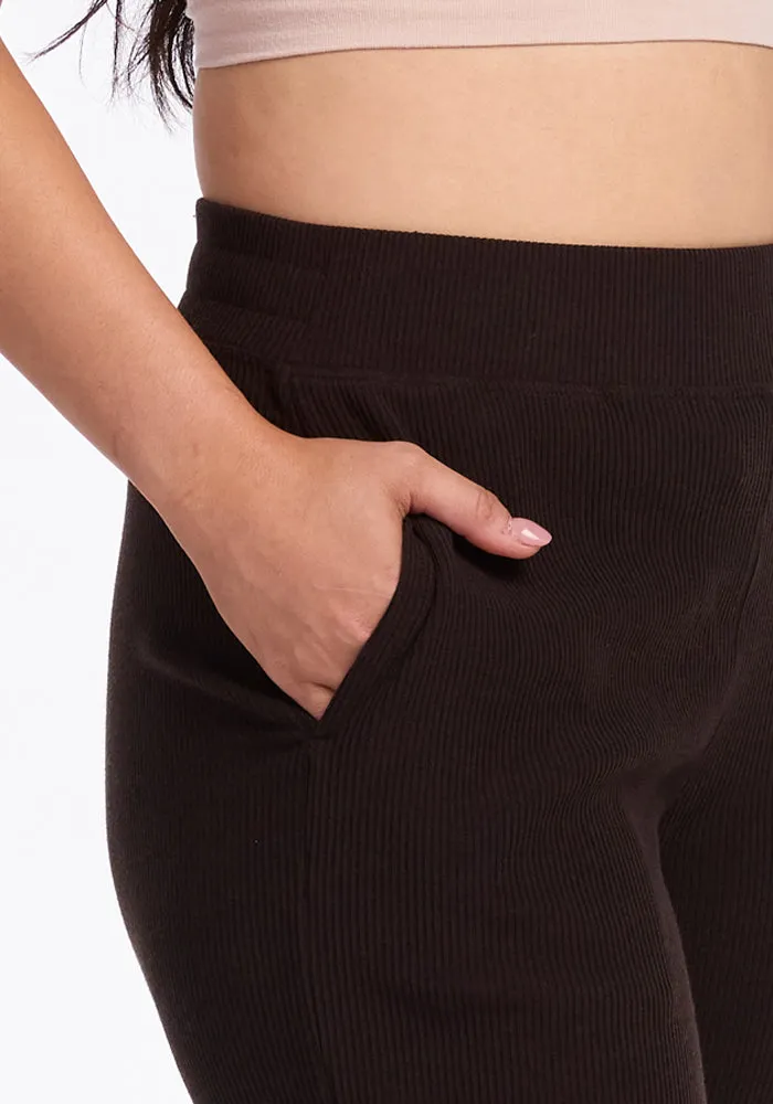 Luca Ribbed Pants • Final Sale Deals! - French Roast