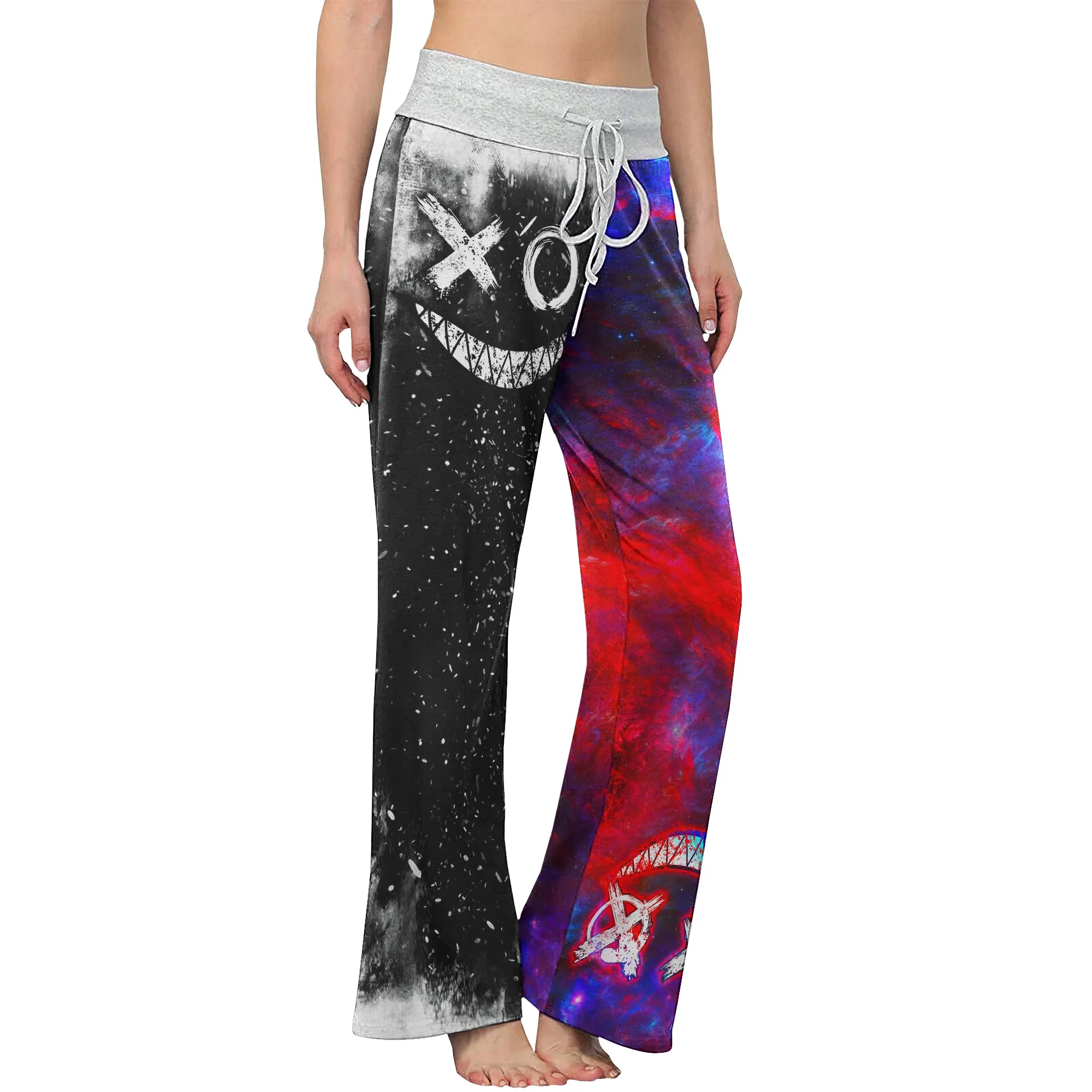 Psycho Scary Smoke Women's High-waisted Wide Leg Pants