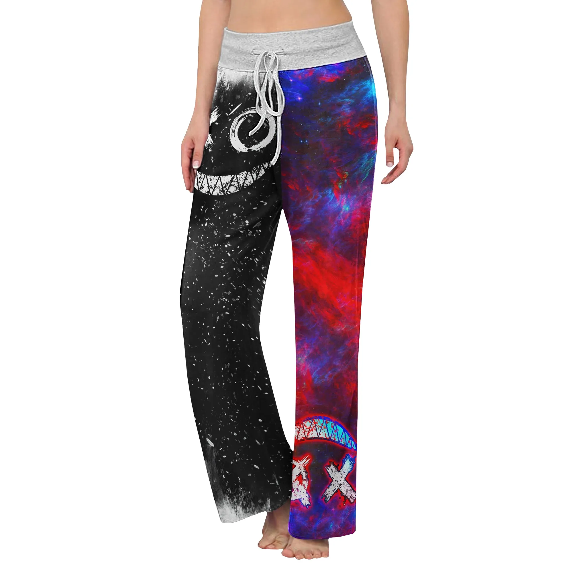 Psycho Scary Smoke Women's High-waisted Wide Leg Pants