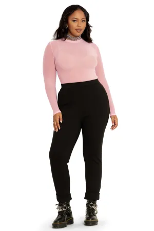 Push It Ponte High Waisted Cuffed Pants