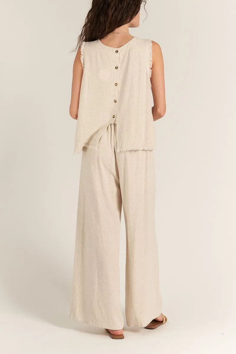"QUICK TO LISTEN" WIDE LEG PANTS