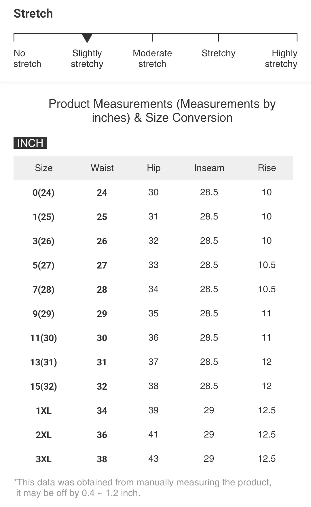 RISEN Skinny High-Rise Waist Denim Distressed Torn Hole Jeans Slim Ankle Pants