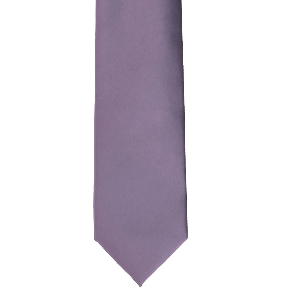 Victorian Lilac Premium Slim Necktie, 2.5" Width