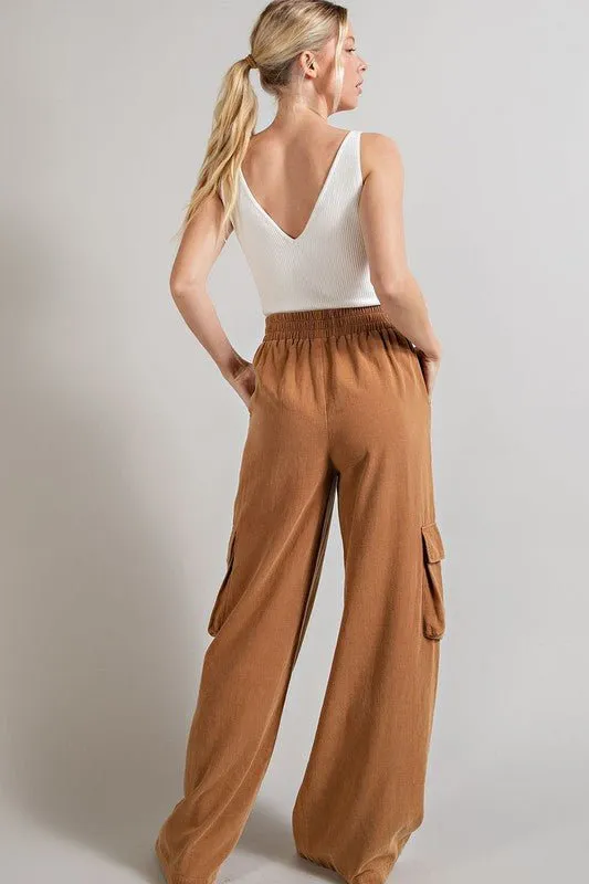 Washed Cargo Pants
