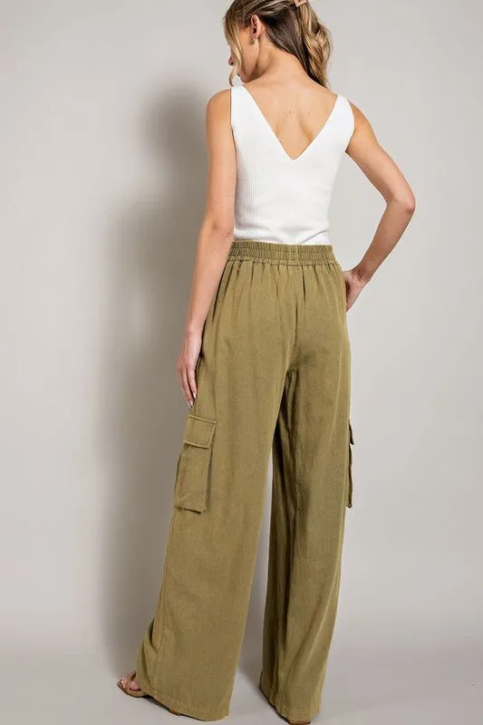 Washed Cargo Pants