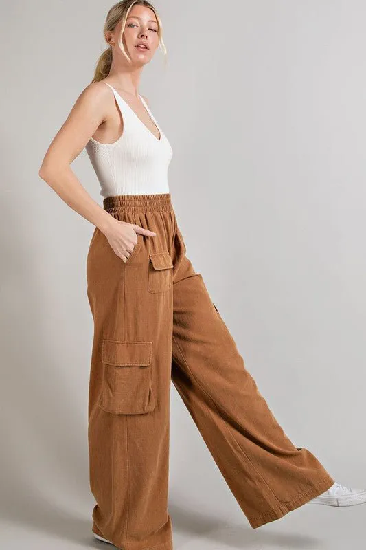 Washed Cargo Pants