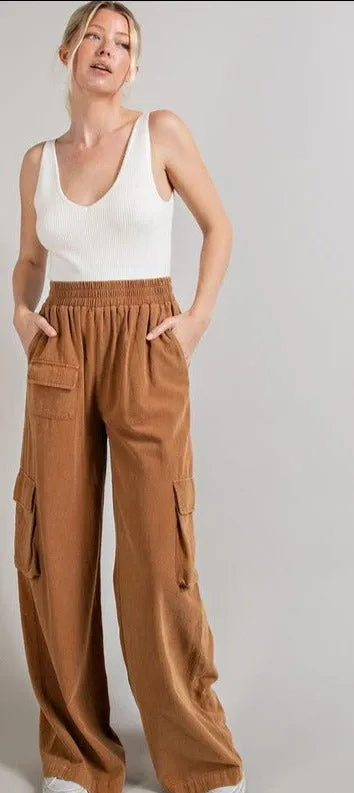Washed Cargo Pants