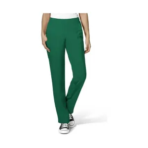 WonderWink Women's Flat Front Cargo Scrub Pant - Hunter Green